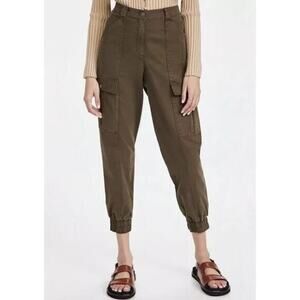 Cinq a' Sept‎ Women's Skinny Cotton Blend Kelly Cargo Pants in Olive Small $295
